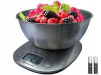 Waga LCD kuchenna elektroniczna precyzyjna 5kg + 2 baterie