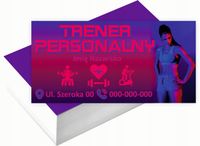 Wizytówki firmowe Foliowane 1000szt różne wzory TRENER PERSONALNY