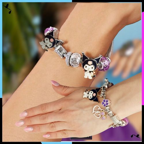 ZESTAW DO ROBIENIA BRANSOLETEK NASZYJNIKÓW Do Biżuterii Dla Dzieci Kuromi na Arena.pl