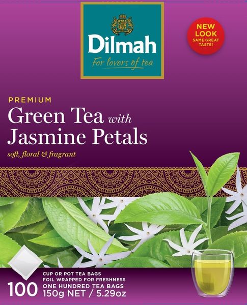 Dilmah Zielona herbata jaśminowa 100 x 1,5 g zdjęcie 10
