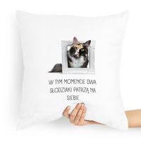 Poduszka Prezent Dla Dziewczyny Dwa Słodziaki Z Nadrukiem Ze Zdjęciem