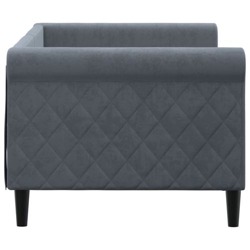 Sofa z funkcją spania, ciemnoszara, 80x200 cm, aksamitna na Arena.pl