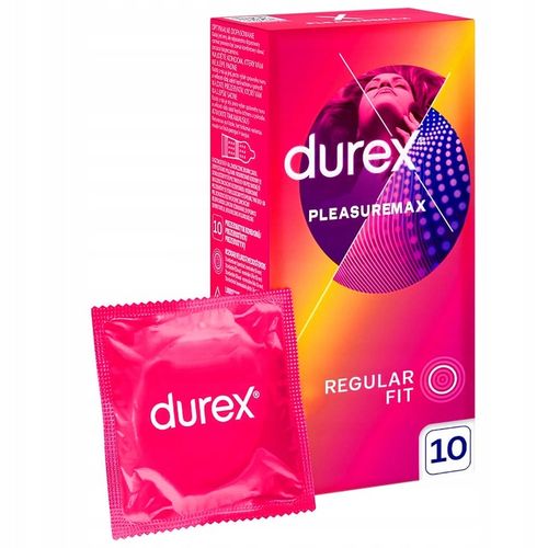 DUREX PLEASUREMAX prezerwatywy z wypustkami i prążkami nawilżane 10 szt. na Arena.pl