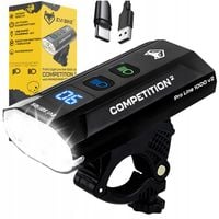 LAMPKA ROWEROWA przednia światło LED mocna latarka na kierownice