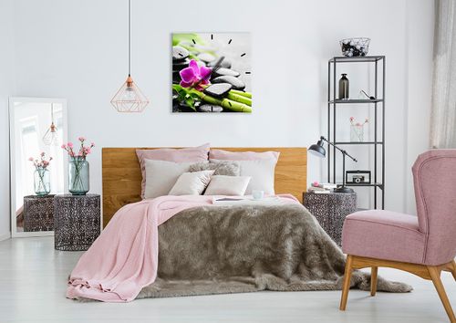 Zegar Ścienny - Storczyk Bambus  - 60X60 Cm - C3Ac60X60-2681 na Arena.pl