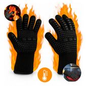 RĘKAWICE KUCHENNE ŻAROODPORNE DO GRILL KUCHNIA PIEKARNIK 2SZT 800°C