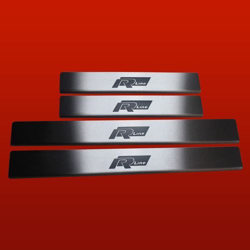 Listwa progowa VOLKSWAGEN POLO MK5 6R RLINE Stal nierdzewna 304 mat 4szt na Arena.pl