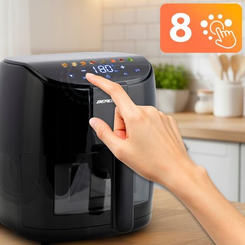 FRYTKOWNICA BEZTŁUSZCZOWA AIR FRYER FRYTOWNICA 4L BERDSEN 1500W na Arena.pl