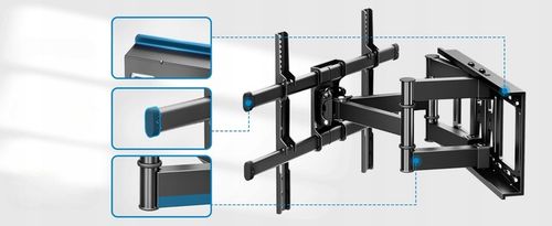 Extra Mocny Obrotowy Uchwyt do Telewizora Wieszak TV 32-90 cali Uniwersalny na Arena.pl