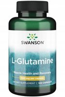 SWANSON L- GLUTAMINA 100k 500mg jelita PAMIĘĆ