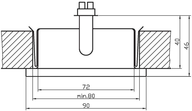 Ms-08 sr+kr G4 stalowy oprawa schodowa z/kr zdjęcie 2