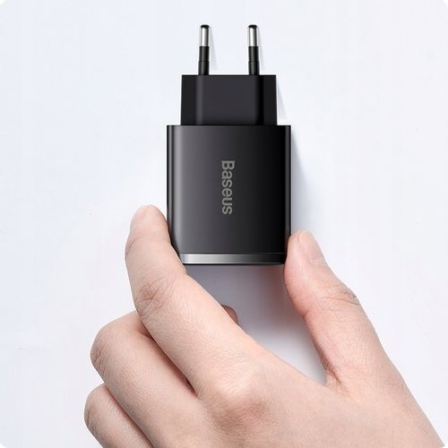 BASEUS SZYBKA ŁADOWARKA SIECIOWA DO TELEFONU 3X USB USB-C 30W PD QC 3.0 AFC na Arena.pl