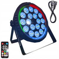 REFLEKTOR SCENICZNY LED HEX PAR RING EFEKT ŚWIETLNY RGBWA+UV + pilot