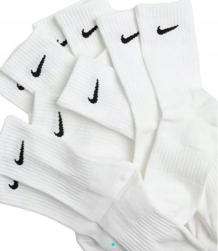 Skarpety Męskie Nike Cushioned 6Par r.42-46 Długie Białe Bawełniane na Arena.pl