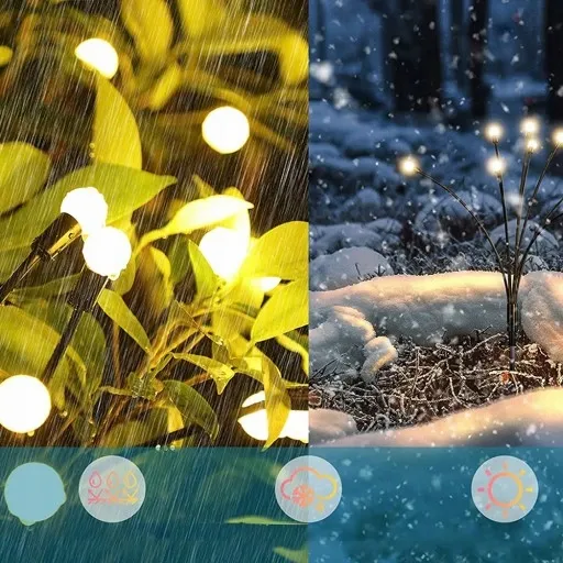 Lampki Ogrodowe Solarne Kulki Oświetlenie 4 Szt zdjęcie 10