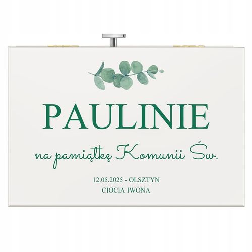 Pamiątka Komunii Świętej Prezent Komunia Szkatułka Pozytywka z Szufladką na Arena.pl