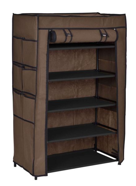 Szafka tekstylna na buty Mona ciemny brąz zdjęcie 5