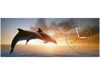 100X40CM ZEGAR DELFINY OBRAZ