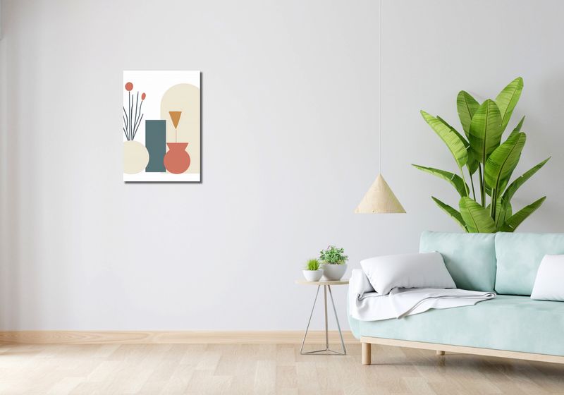 Obraz 40x60cm Kremowe Wazony zdjęcie 2