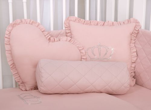 Dekoracyjna poduszka wałek - brudny róż na Arena.pl