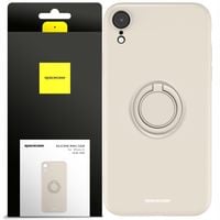 ETUI MATOWE DO IPHONE XR SPACECASE SILICONE RING SILIKONOWE + SZKŁO