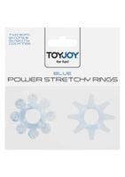power stretchy rings 2pcs blue