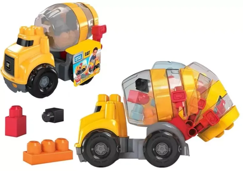Mega Bloks Betoniarka Cat z klockami zdjęcie 1