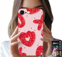 ETUI DO IPHONE ( 6 PLUS ) - KOBIECE, MODNE WZORY XOXO SERCE + SZKŁO