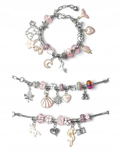 MEGA ZESTAW do Robienia BIŻUTERII Bransoletek Naszyjników Akcesoria ETUI na Arena.pl