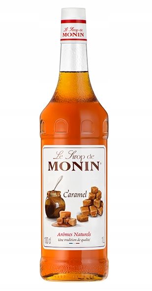 Syrop do kawy o smaku karmelowym Monin Caramel 1L SZKŁO 1000ml zdjęcie 1