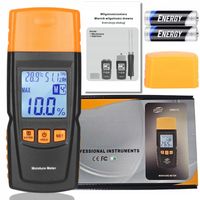 WILGOTNOŚCIOMIERZ MIERNIK WILGOTNOŚCI DO DREWNA 4 GRUPY POMIARU 9V BENETECH