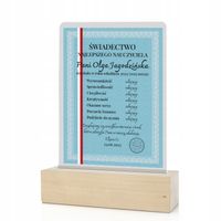 STATUETKA ŚWIADECTWO podziękowanie dla NAUCZYCIELA
