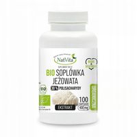 Soplówka Jeżowata BIO Ekstrakt Pamięć Stres Ekologiczna 100 Kaps NatVita