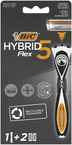 BIC HYBRID 5 FLEX MASZYNKA DO GOLENIA DLA MĘŻCZYZN MASZYNKA 1 + 6 WKŁADÓW na Arena.pl