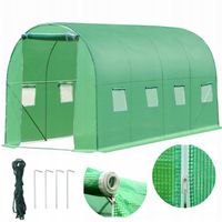 TUNEL FOLIOWY OGRODNICZY 2,5x4m FOLIA 10m2 SZKLARNIA WARZYWNIAK UV-4 MOCNY