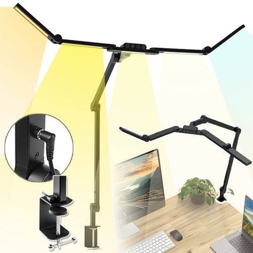 Lampa biurkowa kreślarska LED bezcieniowa z regulacją jasności barw na Arena.pl