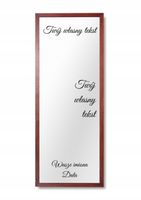 Naklejka na lustro - Twój dowolny tekst! wesele ślub