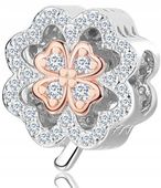 Srebrny charms zawieszka koniczynka beads koralik charms srebro