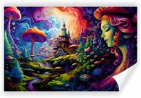 Fototapeta PREMIUM STRUKTURA ZMYWALANA abstrakcyjna surrealistyczna tapeta