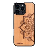 drewniane etui bewood do iphone 16 pro max mandala jabłoń