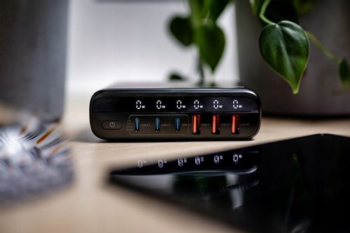 Ładowarka sieciowa z adapterami Newell GaN Tech T-power 140W 3xUSB-C 3xUSB na Arena.pl