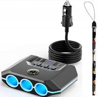 M.Tacho Rozgałęźnik/Rozdzielacz USB 12/24V|3 x USB|3 x zaplnicz|1 x QUICK