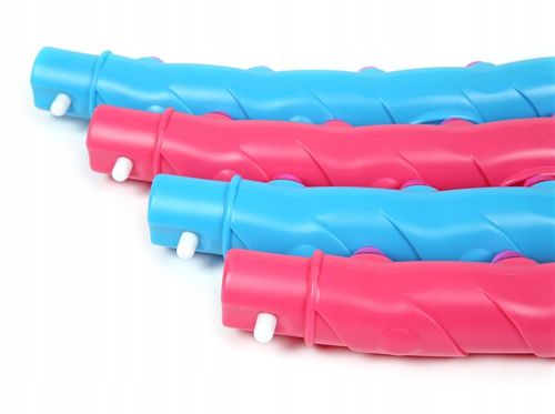 HULA HOP ODCHUDZAJĄCE Z WYPUSTKAMI OBCIĄŻNIKIEM KULKAMI SKŁADANE KOŁO 108cm na Arena.pl