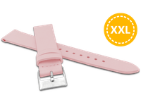 MINET XXL Różowy pasek z luksusowej skóry Top Grain - 18 - XXL