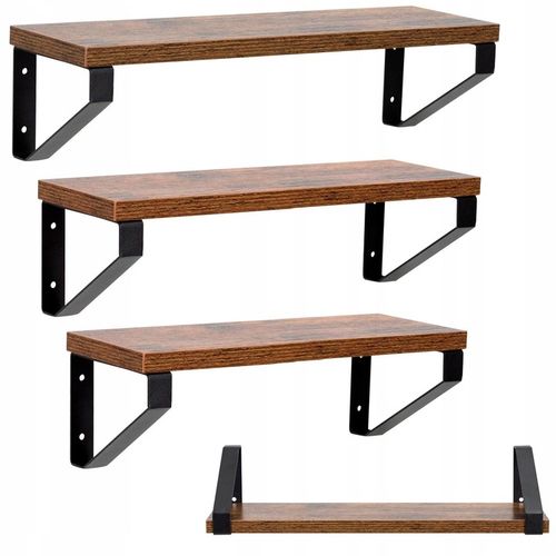 ZESTAW PÓŁEK 3 SZT PÓŁKA ŚCIENNA WISZĄCA DO SALONU KUCHNI NA KSIĄŻKI na Arena.pl