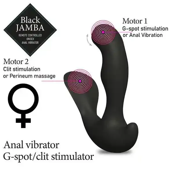 FeelzToys - Black Jamba Anal Vibrator zdjęcie 4