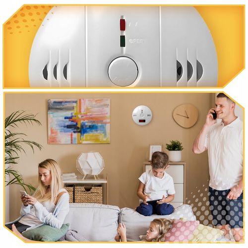 CZUJNIK CZADU TLENKU WĘGLA LCD DETEKTOR CO LCD WYKRYWACZ BEZPRZEWODOWY na Arena.pl