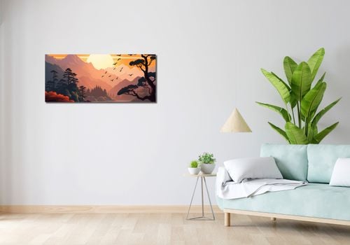 Obraz 100x40cm Złoty Zachód na Arena.pl