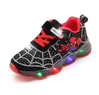 BUTY z podświetleniem LED Spiderman roz 21 (I051)