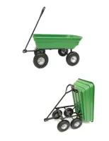 Wózek ogrodowy transportowy 75 L taczka wywrotka stalowe felgi 350 kg